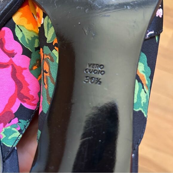 3.1 Phillip Lim Agatha Floral Mule Size 36.5 Kitten Heels - Picture 8 of 14